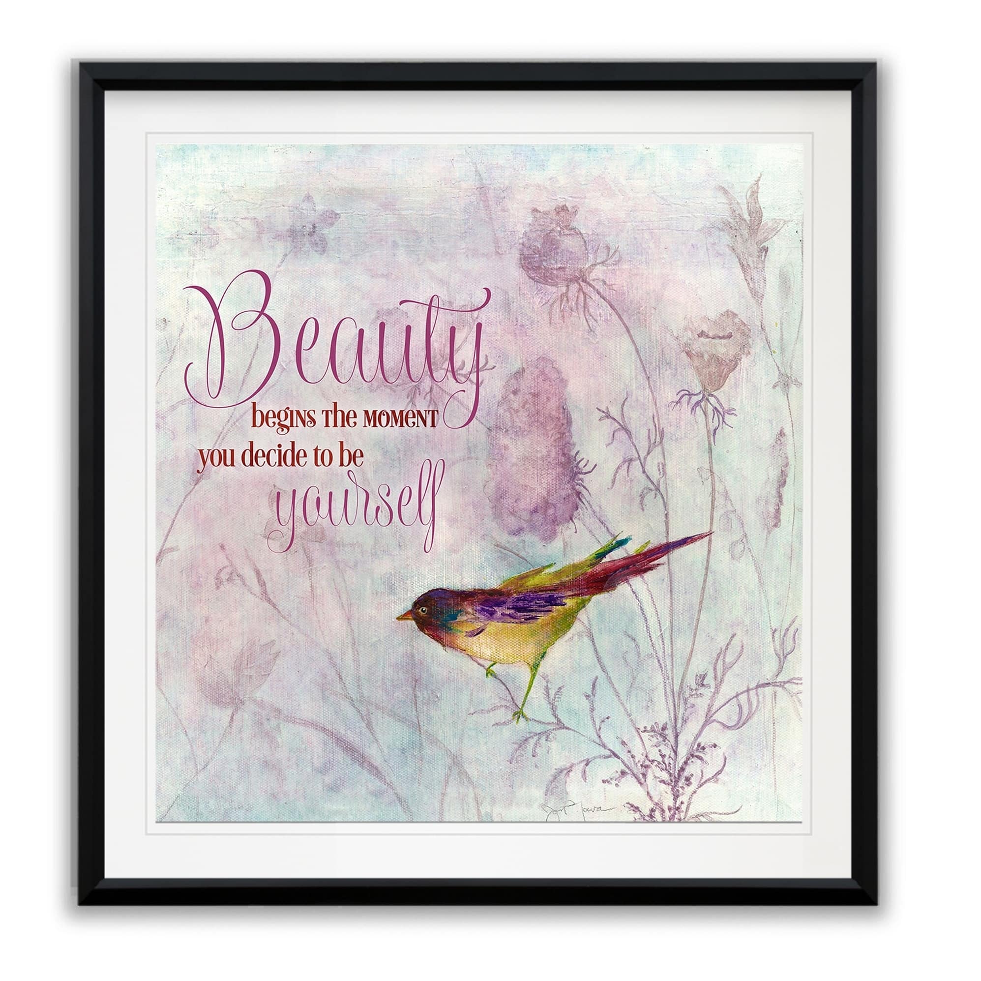 Lavender Finch Ii -framed Giclee Print - Bed Bath & Beyond - 28261734