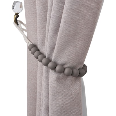 Bad Students Dametta Macaron Wooden Bead Curtain Tieback (Set of 2)