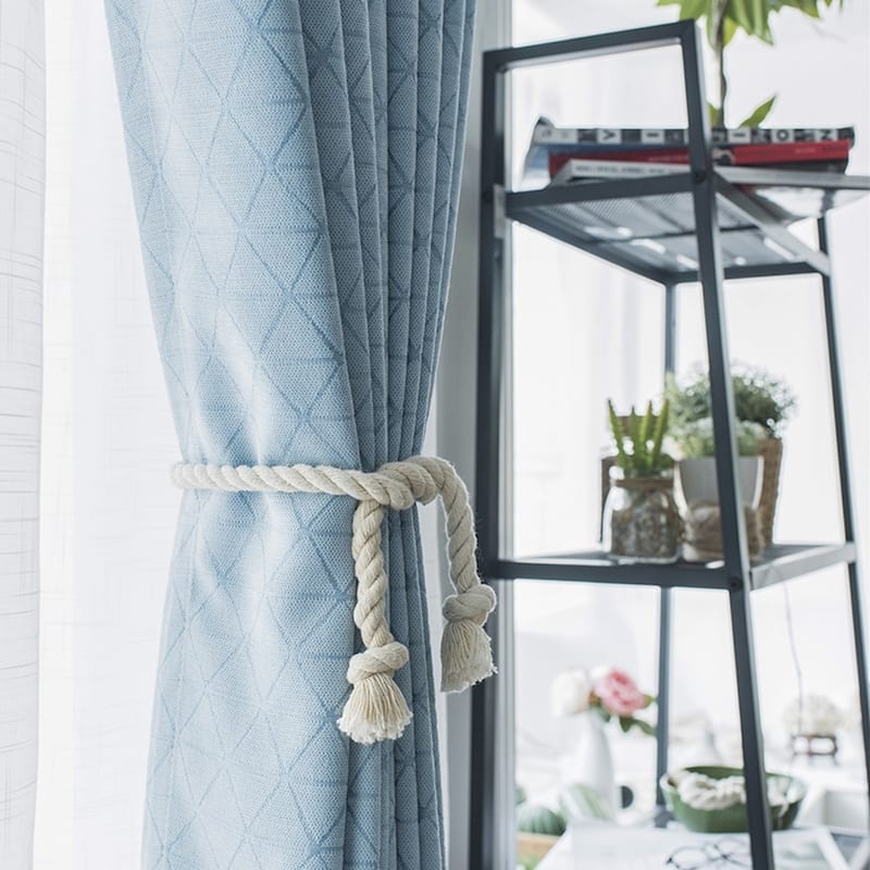 Kirschner Cotton Rope Curtain Tieback (Set of 2)