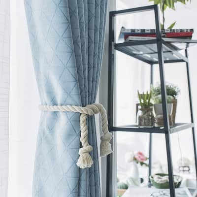 Kirschner Cotton Rope Curtain Tieback (Set of 2)