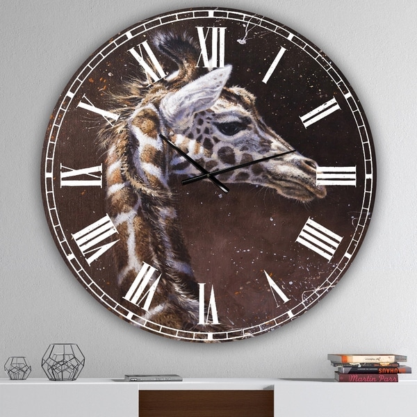Designart 'Michael Jackson 14' Large Cottage Wall Clock