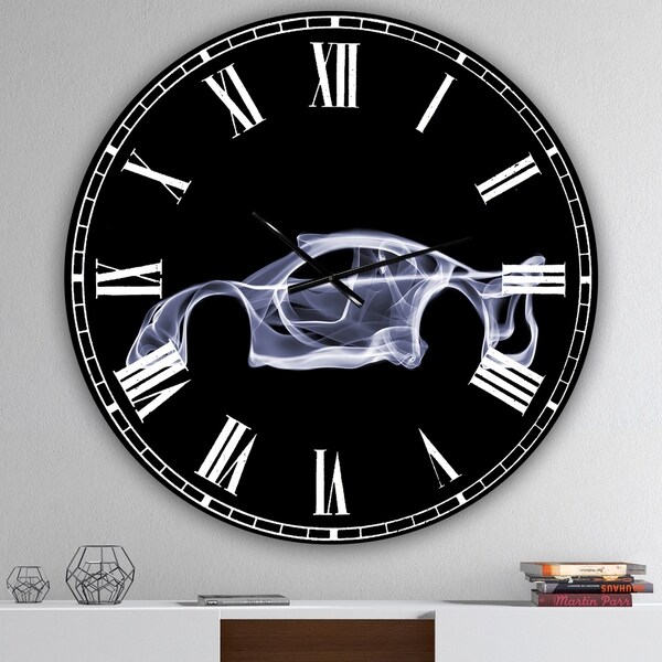 Designart 'Mercedes-Benz CLK GTR' Oversized Modern Wall Clock