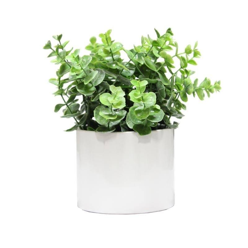 Artificial Eucalyptus Plant with Ceramic Pot. - ABN5P022-NTRL-E