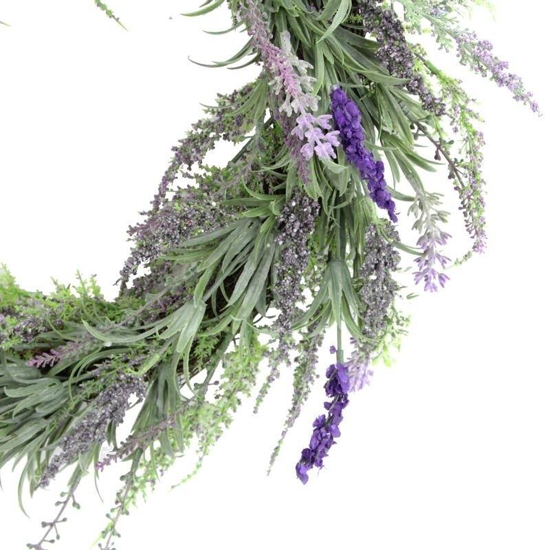 Artificial 22" French Lavender Wreath