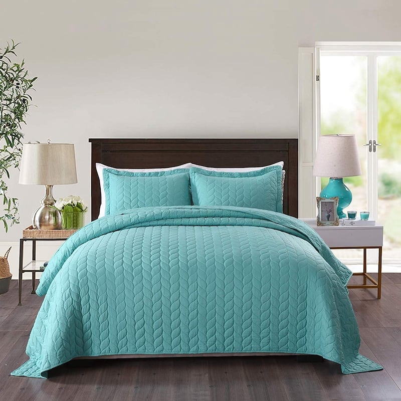 Porch & Den Heightsview Prewashed 3-piece Quilted Bedspread Set