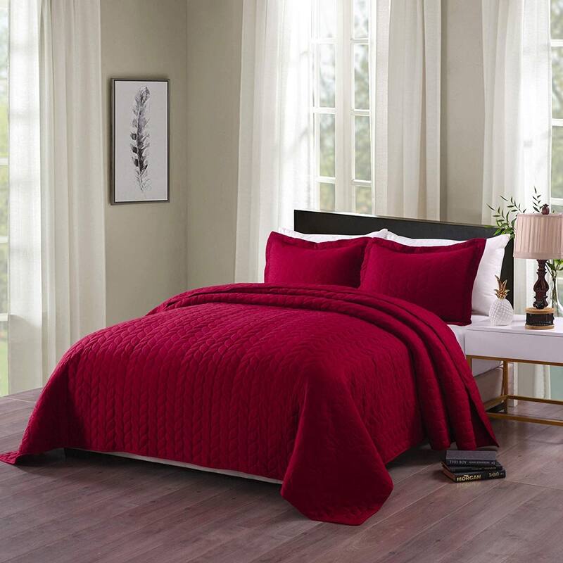 Porch & Den Heightsview Prewashed 3-piece Quilted Bedspread Set
