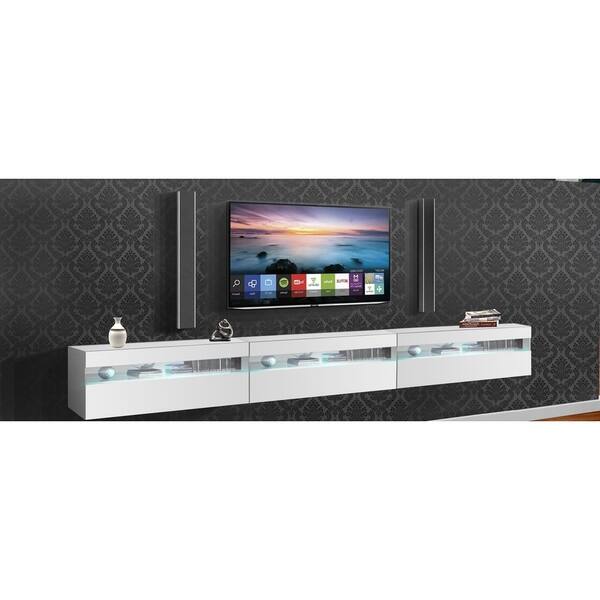 Shop Ada 3x All High Gloss Modern Wall Mounted Floating Tv Stand