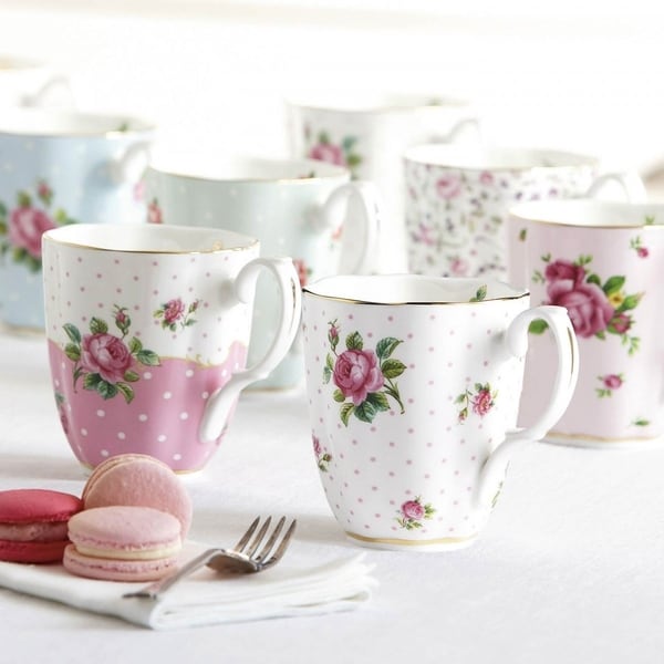Royal Albert Rose Confetti Vintage 10.2 ounce Mug On Sale Bed Bath Beyond 28263036
