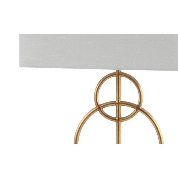 gold circle table lamp