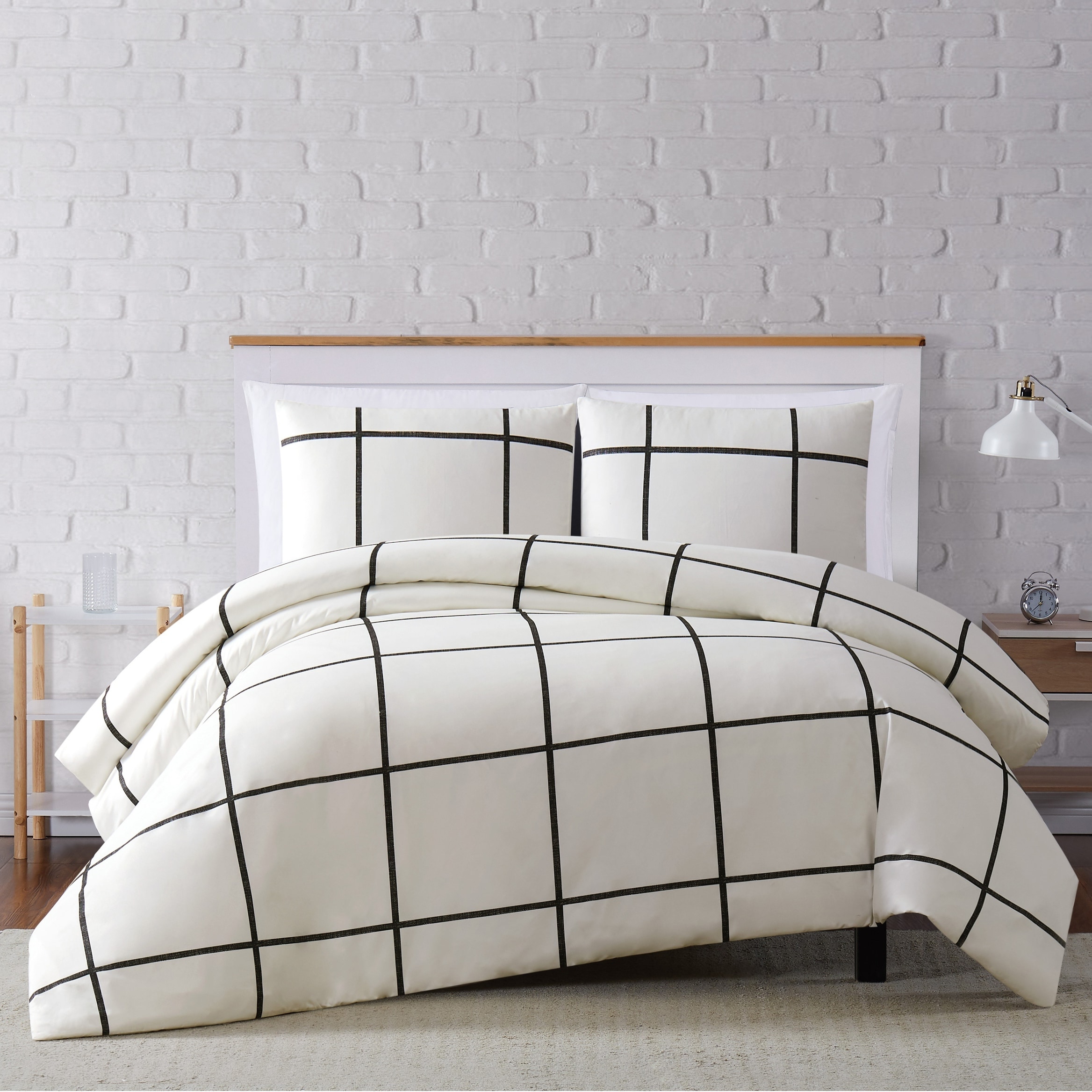 windowpane bedding