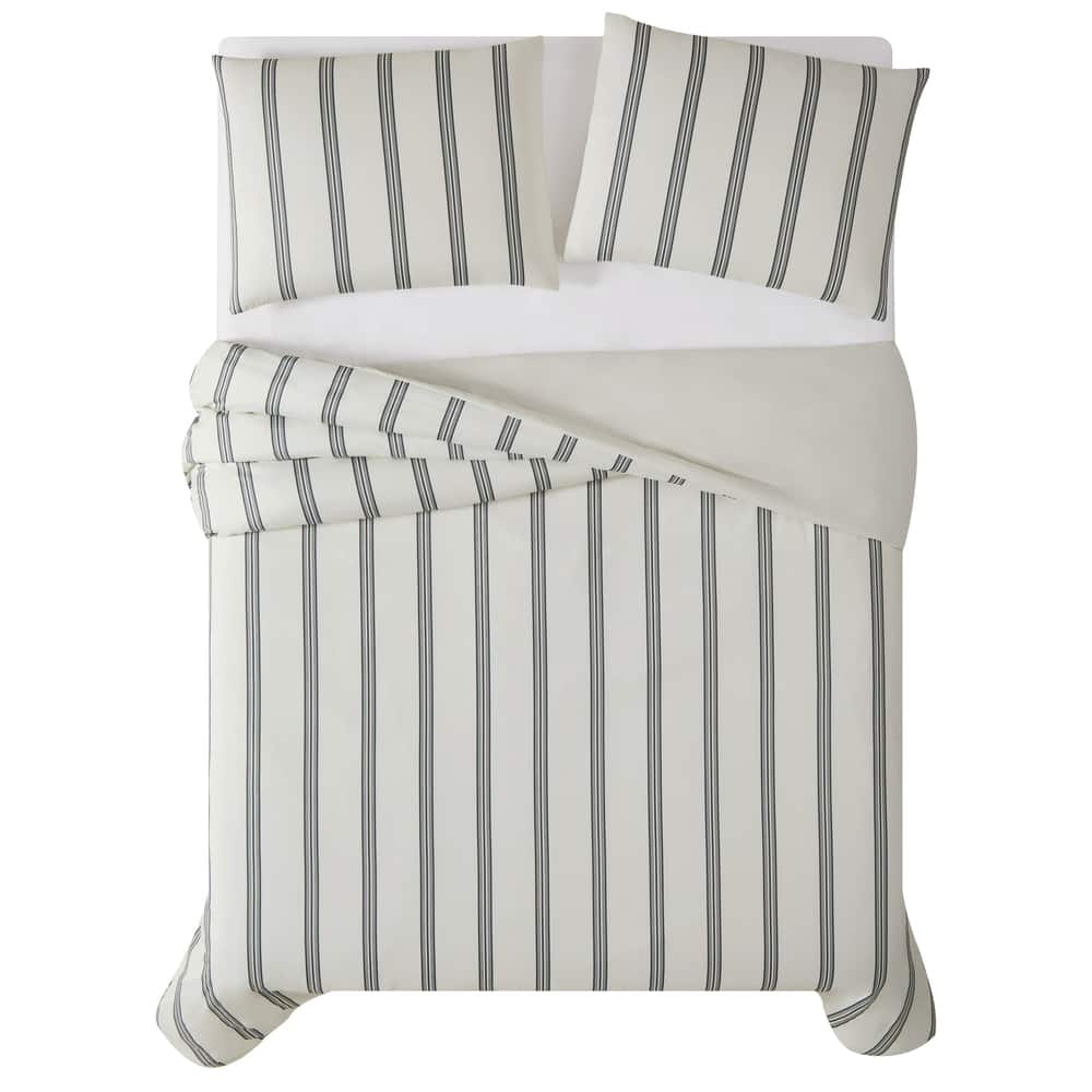 Carson Carrington Tomtnas Soft Millennial Stripe 3-piece Duvet Set