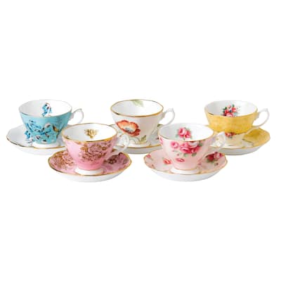 100 Years 1950-1990 Teacup and Saucer Set
