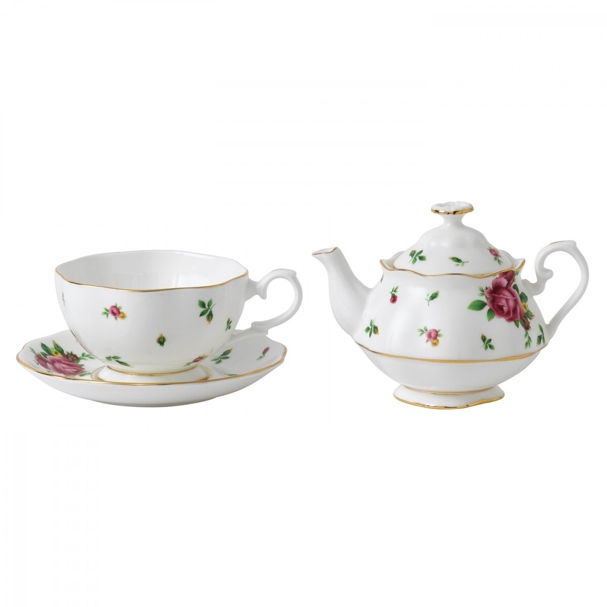 Royal Albert New Country Roses Tea for One Set - Bed Bath