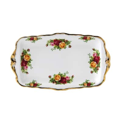 Royal Albert Old Country Roses 11.8-inch Sandwich Tray