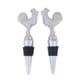 preview thumbnail 21 of 22, DII Bottle Stopper (Set of 2) Rooster - Silver