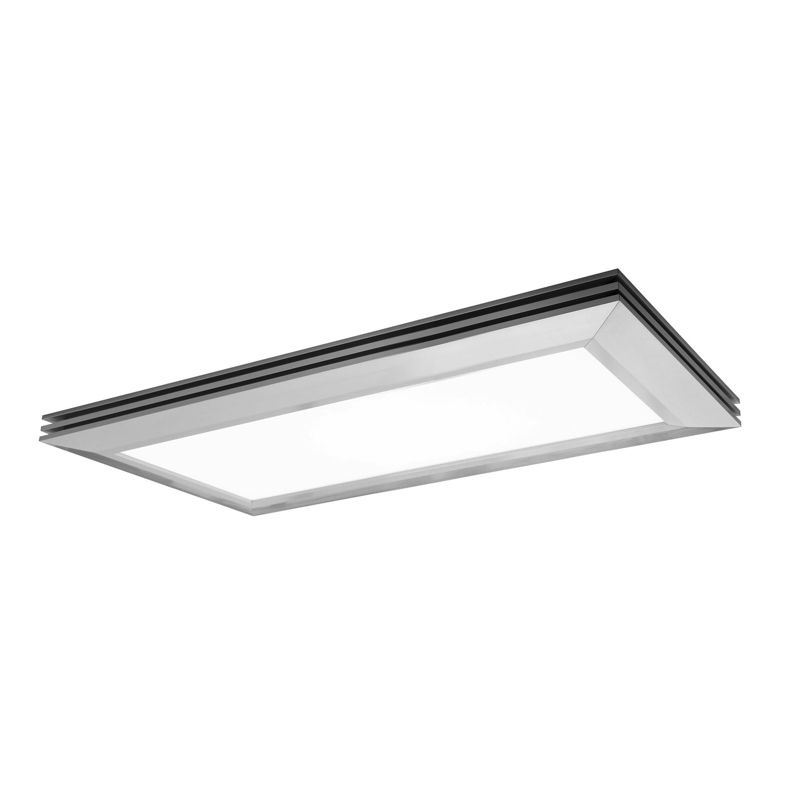 Shop Sloane 27 Inch Ada Satin Nickel Led Rectangular Flush Mount