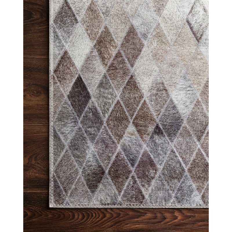 Alexander Home Davide Printed Faux Cowhide Area Rug