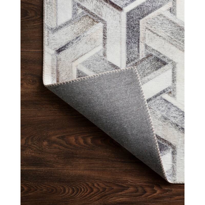 Alexander Home Davide Printed Faux Cowhide Area Rug