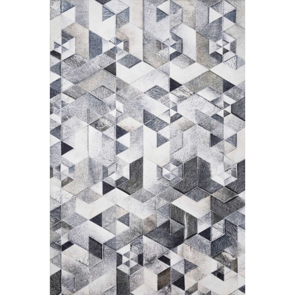 Alexander Home Davide Printed Faux Cowhide Area Rug