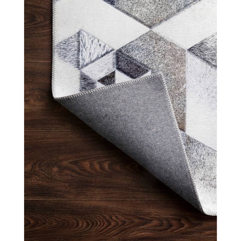 Alexander Home Davide Printed Faux Cowhide Area Rug