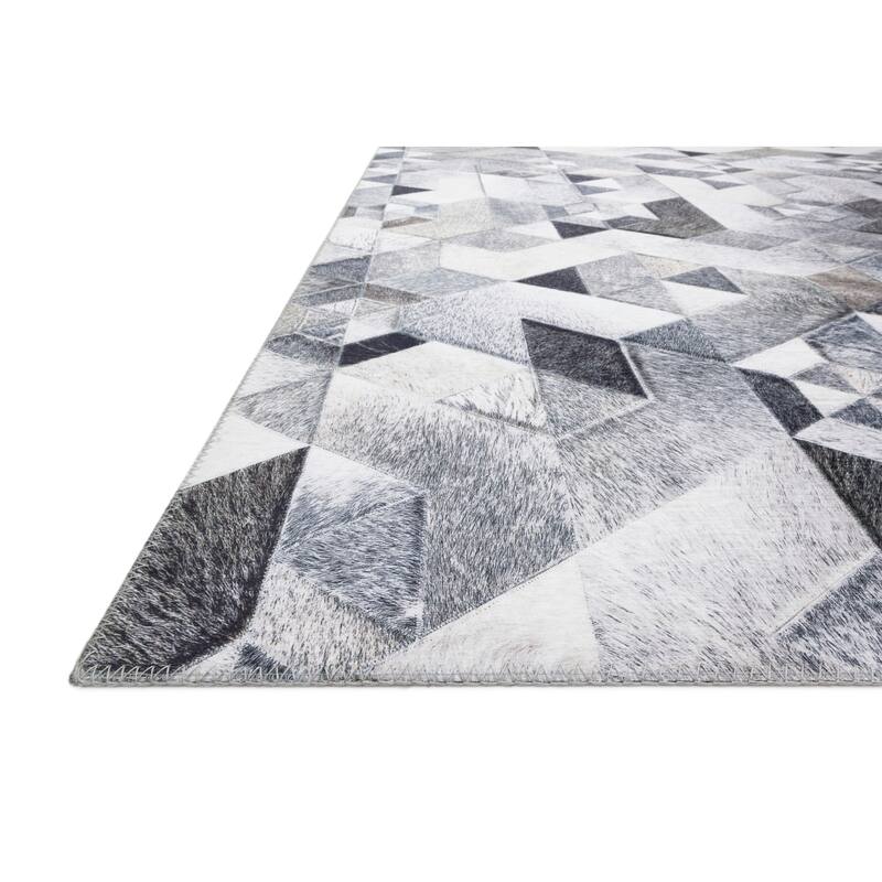 Alexander Home Davide Printed Faux Cowhide Area Rug