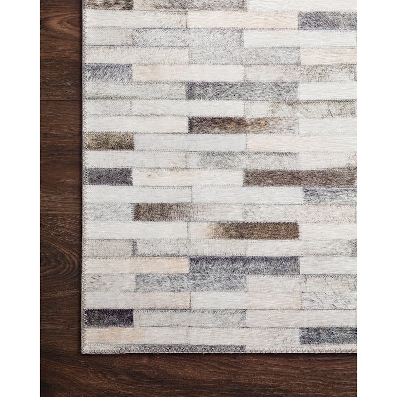 Alexander Home Davide Printed Faux Cowhide Area Rug
