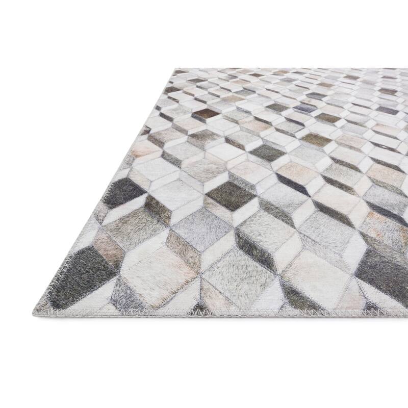 Alexander Home Davide Printed Faux Cowhide Area Rug