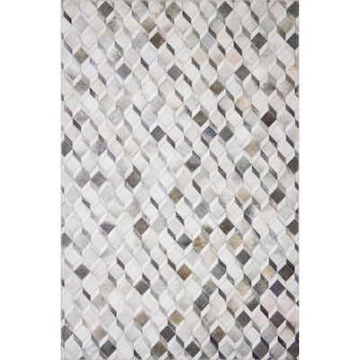 Alexander Home Davide Printed Faux Cowhide Area Rug