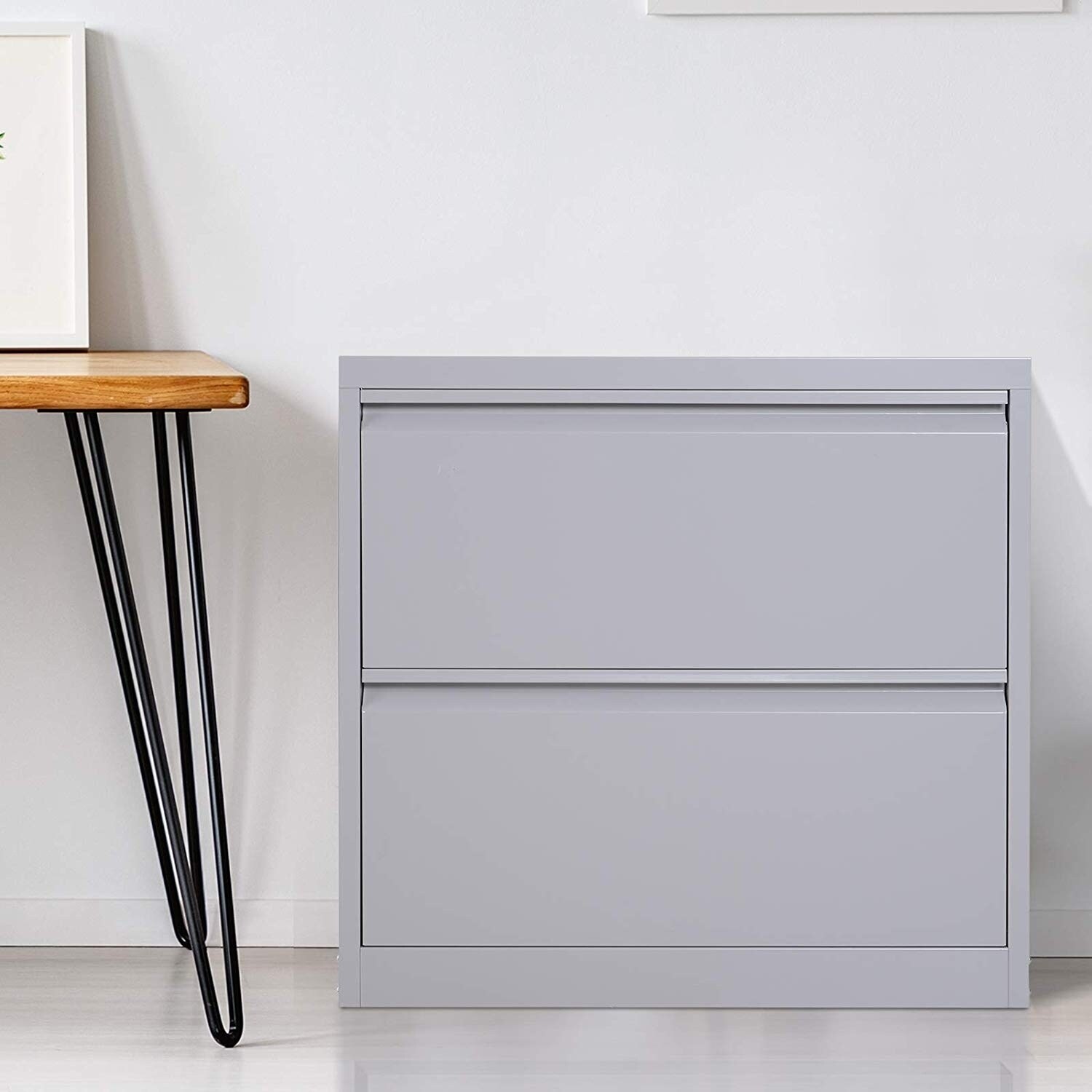 Shop Homcom 30 Steel Metal 2 Drawer Lateral Document Filing