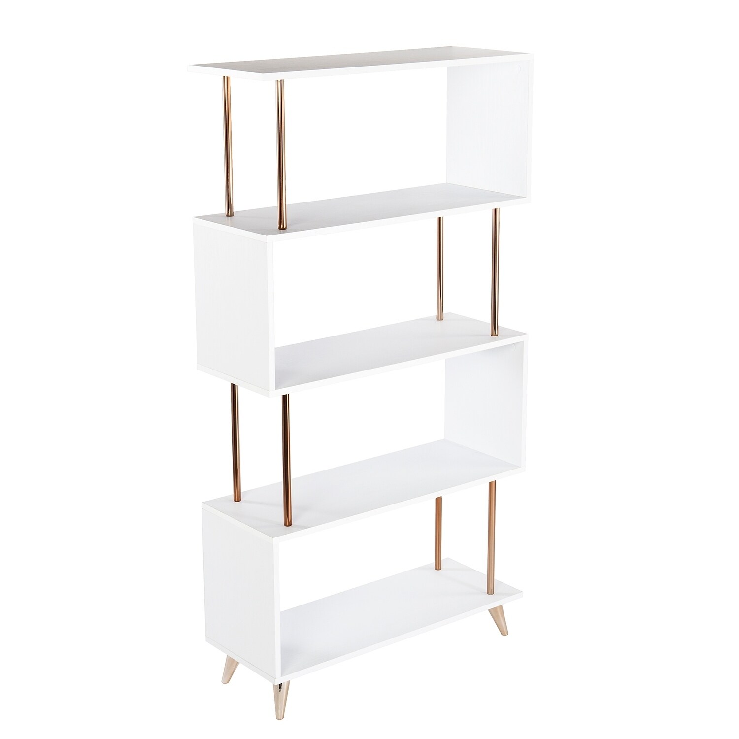 Carson Carrington Brinton White Copper Finish Metal Bookcase Etagere On Sale Overstock 28265923