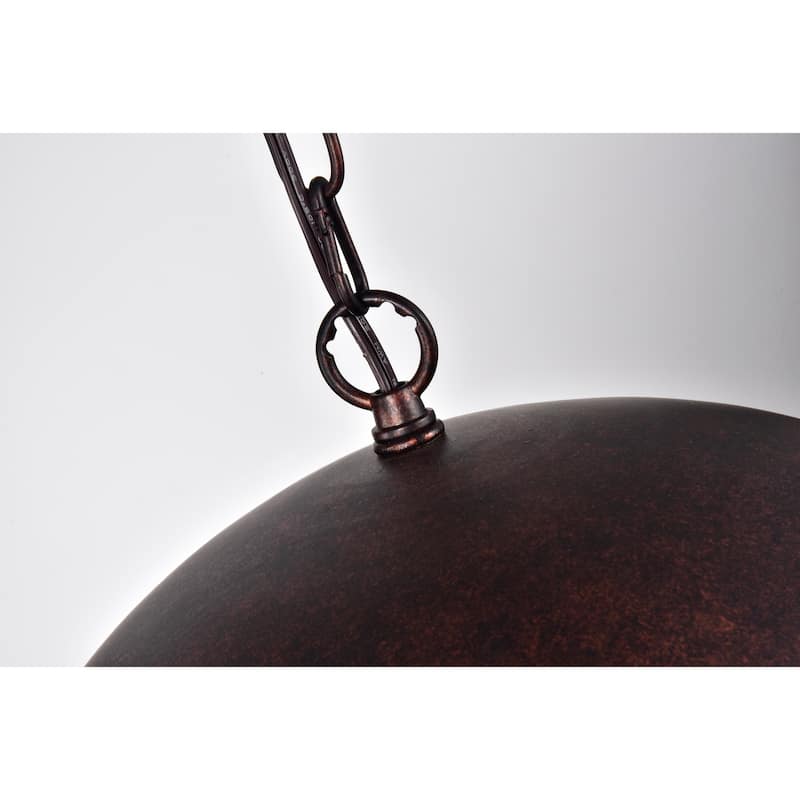 Warehouse of Tiffany Havira 3-light Antique Copper Chandelier with Crystals