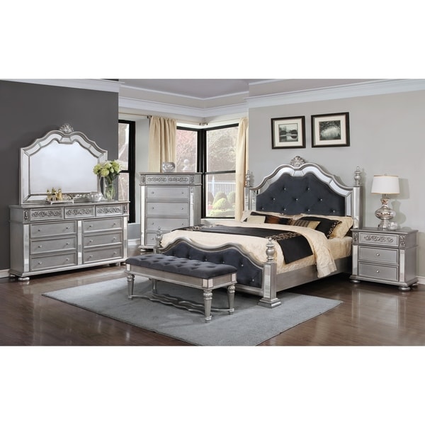 Shop Kenton Panel Wooden Queen/King Bedroom Set - Free ...