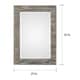 preview thumbnail 4 of 2, Carbon Loft Charcoal Blue Rectangular Mirror