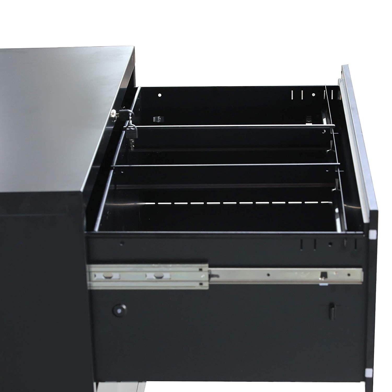 Merax Lateral File Cabinet 3 Drawer Locking Filing Cabinet Three