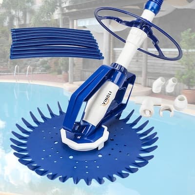 Automatic Swimming Poor Cleaner Vacuum-Generic Climb Wall Pool Sweeper - Blue