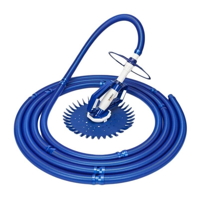 Automatic Swimming Poor Cleaner Vacuum-Generic Climb Wall Pool Sweeper - Blue