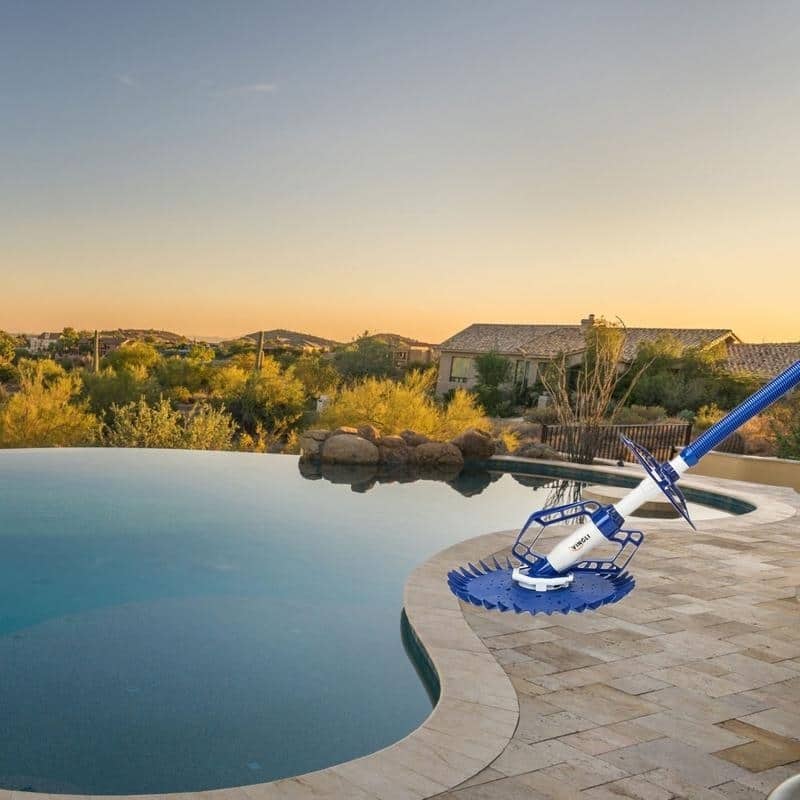 Automatic Swimming Poor Cleaner Vacuum-Generic Climb Wall Pool Sweeper - Blue - Blue