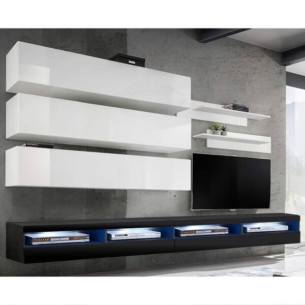 Fly J1 35tv Wall Mounted Floating Modern Entertainment Center Overstock 2713