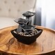 preview thumbnail 1 of 5, Tabletop Water Fountain- 3 Tier Raku Bowl by Pure Garden