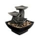 preview thumbnail 7 of 5, Tabletop Water Fountain- 3 Tier Raku Bowl by Pure Garden