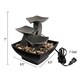 preview thumbnail 2 of 5, Tabletop Water Fountain- 3 Tier Raku Bowl by Pure Garden