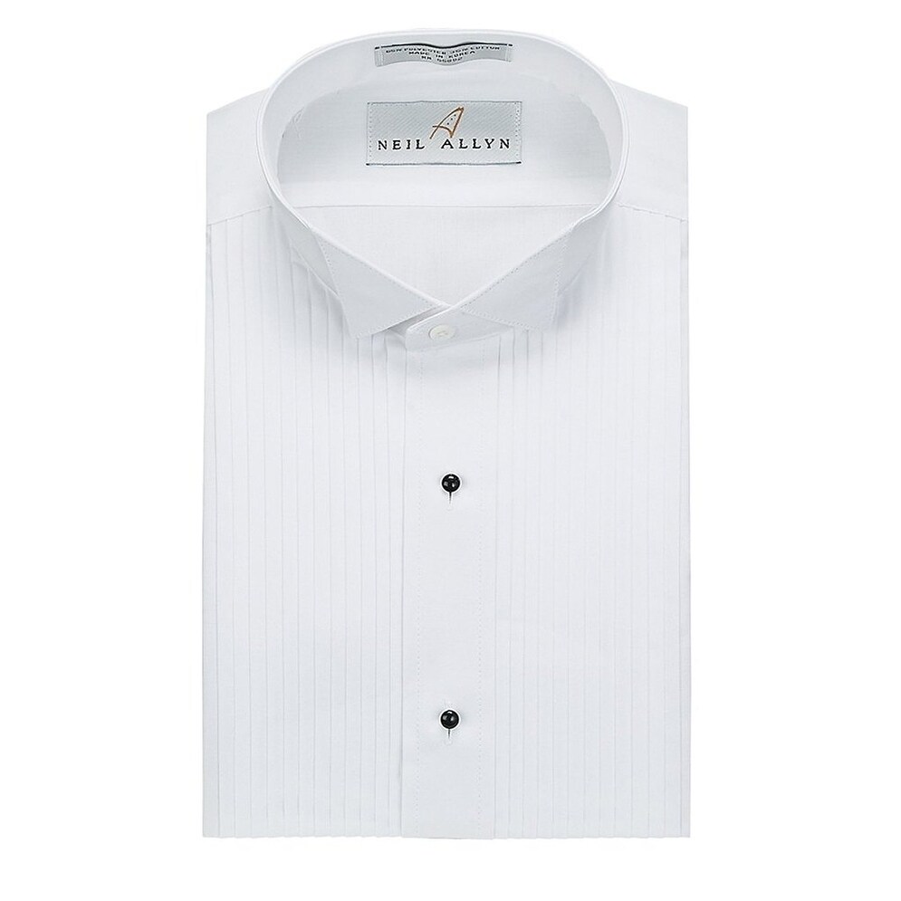 mens slim fit wing collar shirt