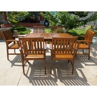Highland 7-Piece Acacia Patio Dining Set