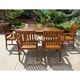 preview thumbnail 1 of 0, Highland 7-Piece Acacia Patio Dining Set
