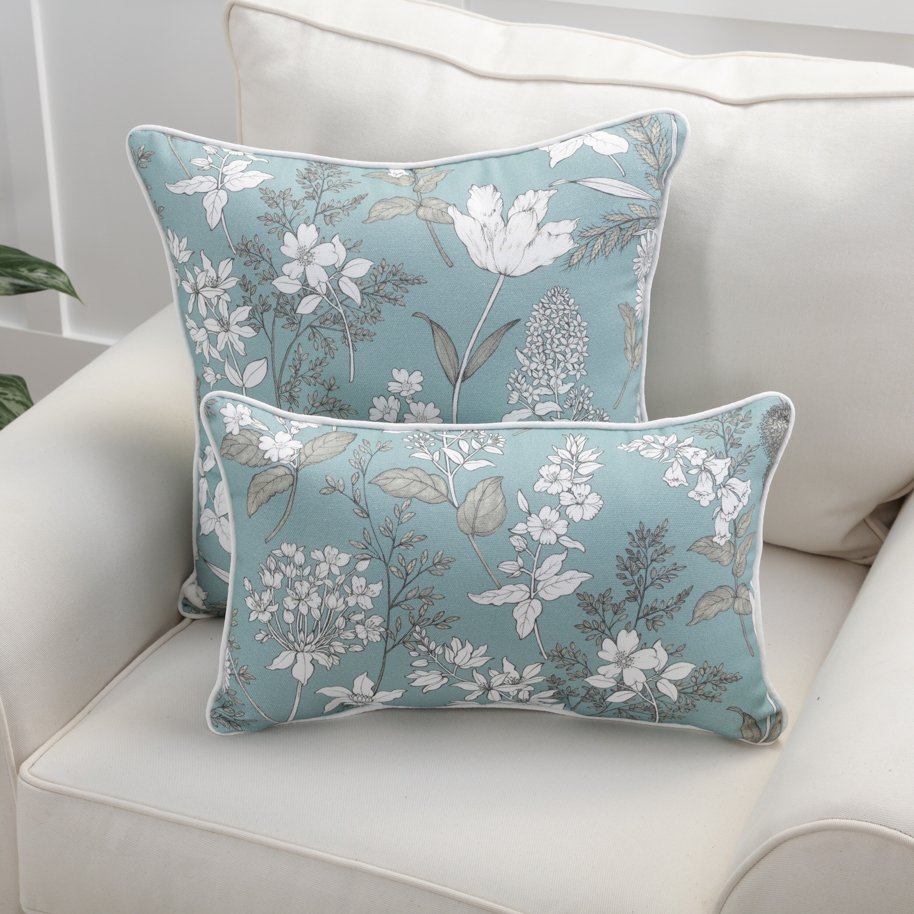 Shop Pillow Perfect Dixie Seafoam Throw Pillow Free Shipping On