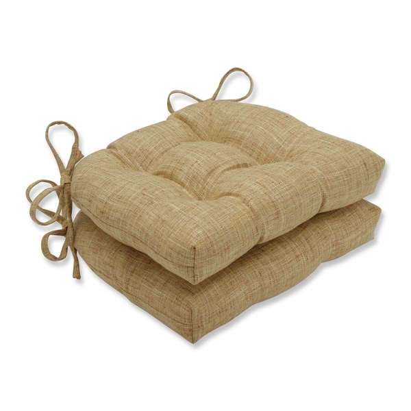 Pillow Perfect Speedy Sunshine Reversible Chair Pad (Set of 2)