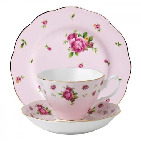 Royal Albert New Country Roses Pink 3-piece Place Setting