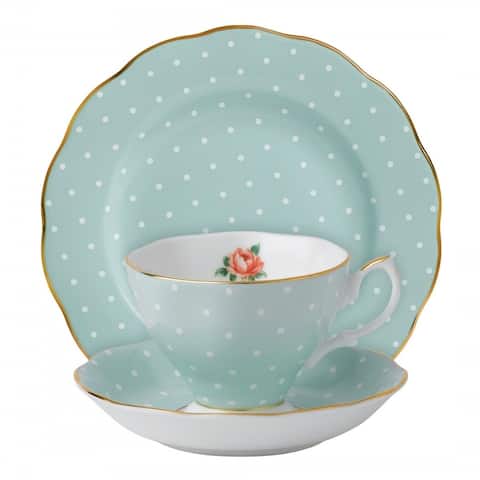 Royal Albert Polka Rose 3-piece Place Setting