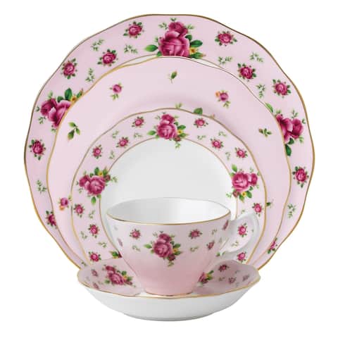 New Country Roses Pink 5-piece Place Setting