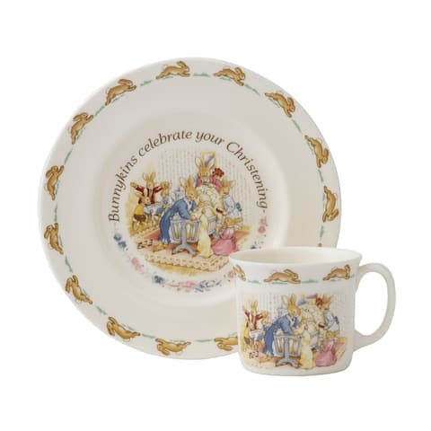 Bunnykins 2-piece Christening Plate and Mug